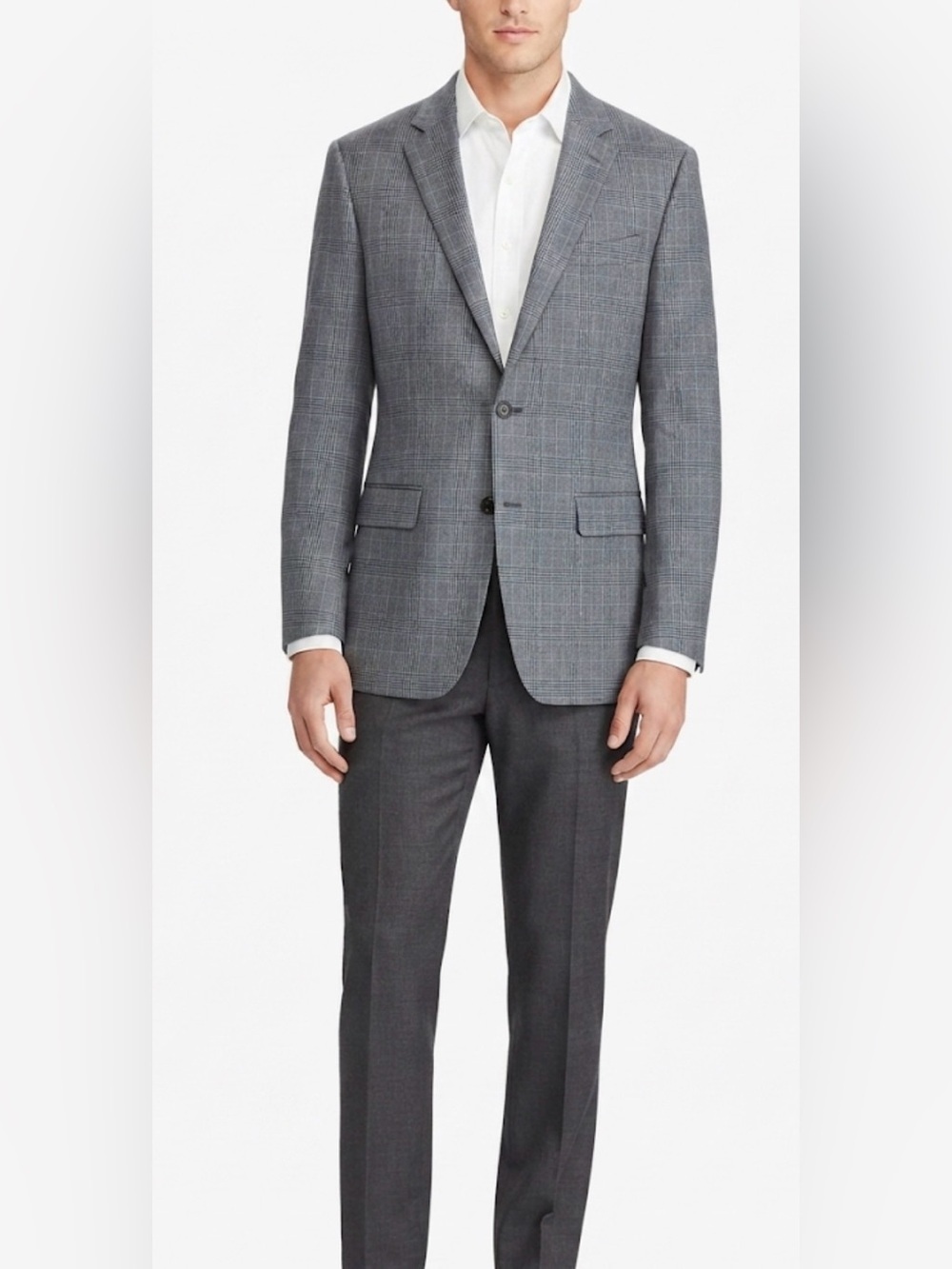Lauren Ralph Lauren Men’s Gray Glen Plaid Check Suit Jacket Blazer - Size 42R